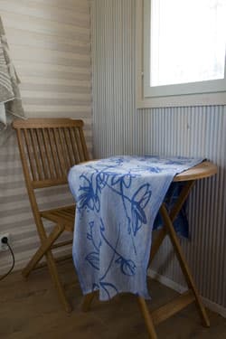 <p data-block-key="znheq">Peililiukuovien kohdalle jää pieni soppi puutarhakalusteille; pöytä ja kaksi tuolia.</p>