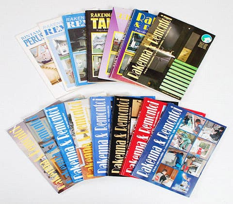 <p data-block-key="wylmz">Rakenna &amp; Remontoi -kirjoja vuosien varrelta.</p>