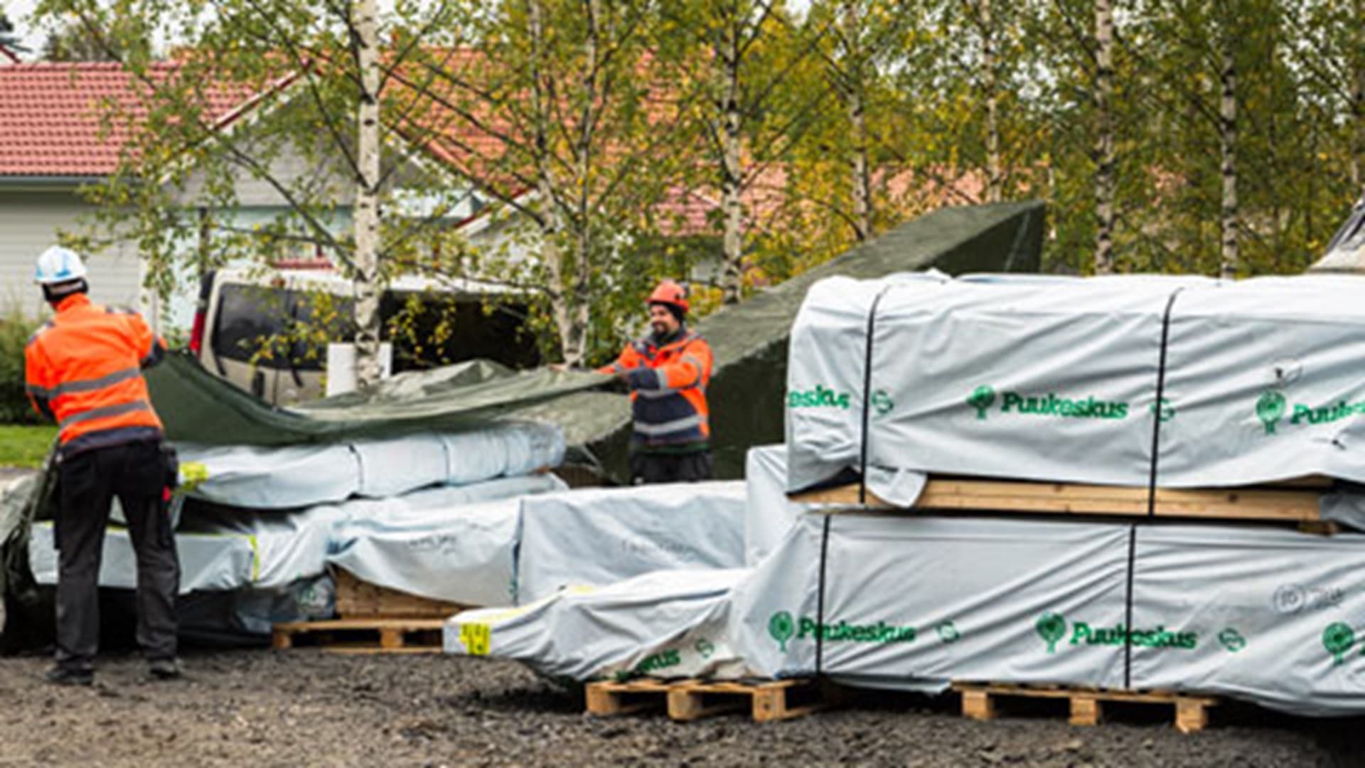 Kastelli-talo Lempäälään, osa 5, "Talopaketin toimitus alkaa"