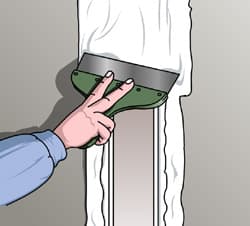 <p data-block-key="otvwv">Saumanauhan päälle uusi kerros tasoitetta.</p>