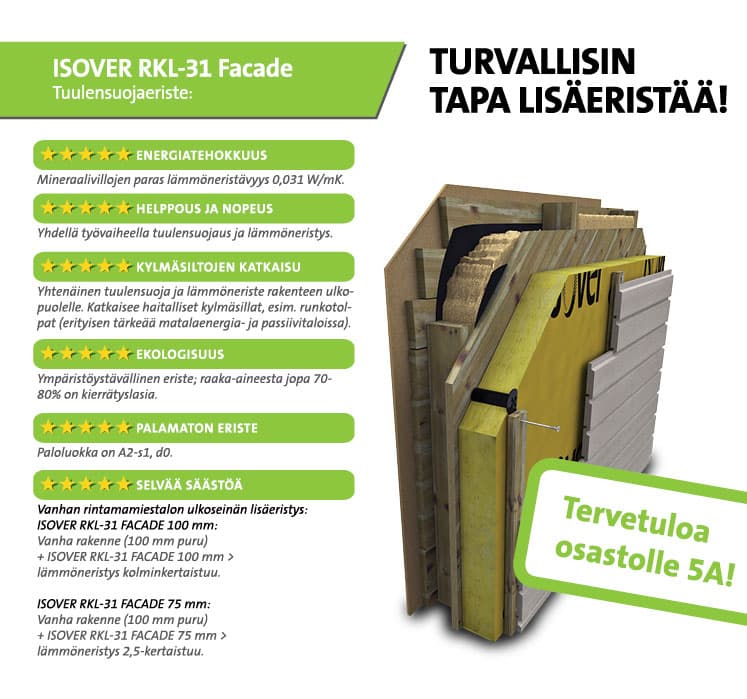 Turvallisin tapa lisäeristää!