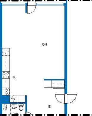 Kerrostaloasunnon ahdas keittiö uusittiin lattiasta kattoon