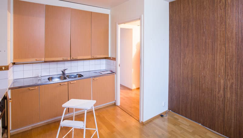 Keittiöremontissa koko keittiö sai uuden ilmeen