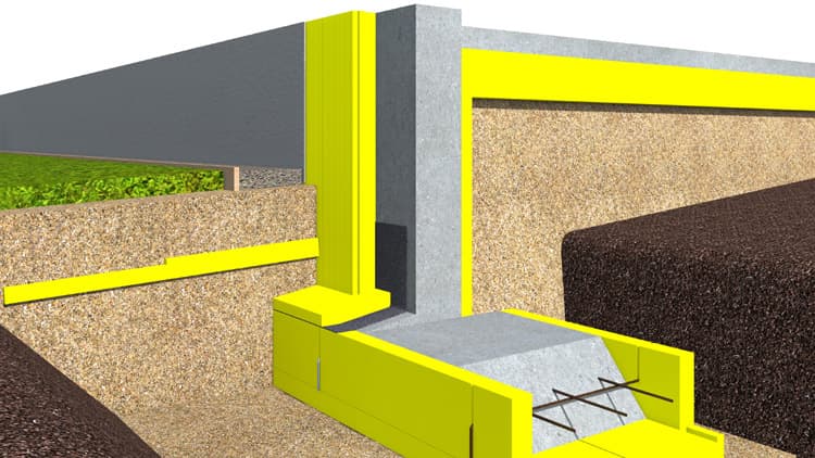 Maanvaraisen alapohjan turvallinen eristys