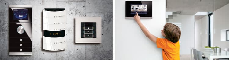 <p data-block-key="5vhhs">KNX-taloautomaation tilanneohjauksia ja yksittäisiä toimintoja voidaan kytkeä päälle painikkeista, ohjauspaneelista, tai mobiililaitteelta. Niitä voidaan myös asettaa toimimaan ajastetusti.</p>