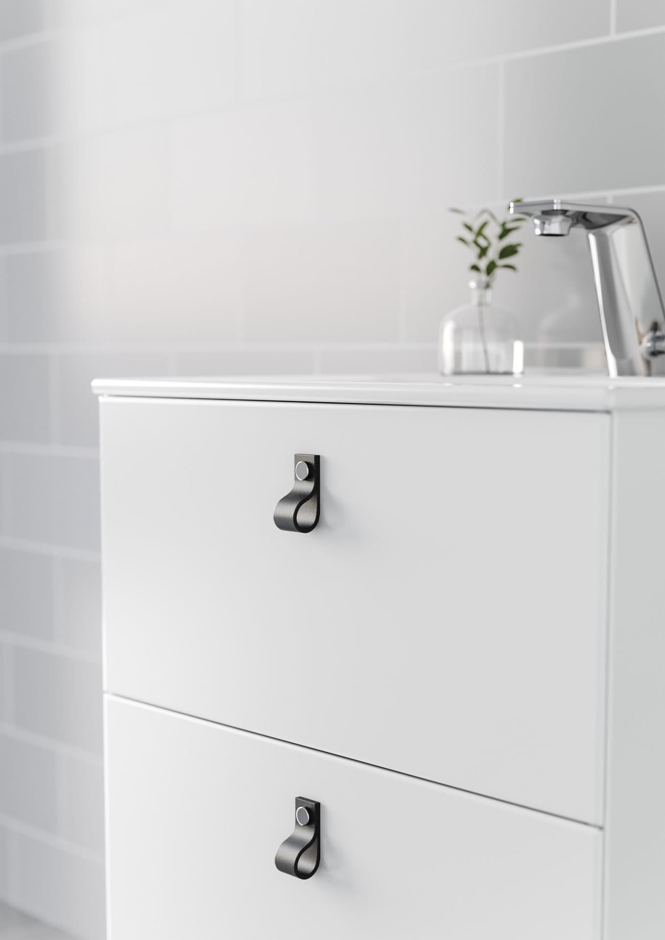 <p data-block-key="wbkqa">Jos Elegant-malliston laatikoihin haluaa hieman persoonallisempaa tyyliä, voi niihin valita nahkaisen design-vetimen.</p>