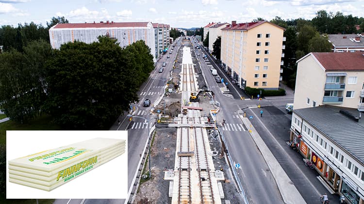 <p data-block-key="th7dt">Finnfoamiin luotetaan myös Tampereen raitiotien routasuojauksessa, joka eristetään kauttaaltaan.</p>