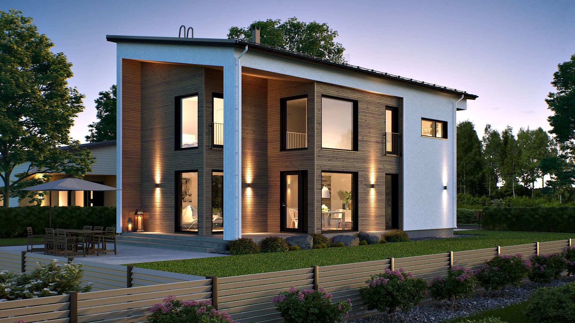 <p data-block-key="nfj6f">Veistos 129/161 on erittäin näyttävä 2-kerroksinen omakotitalo, jossa sisä- ja ulkotilat yhdistyvät näyttävästi ja terassilta on suora yhteys oleskelutiloihin ja keittiöön.</p>