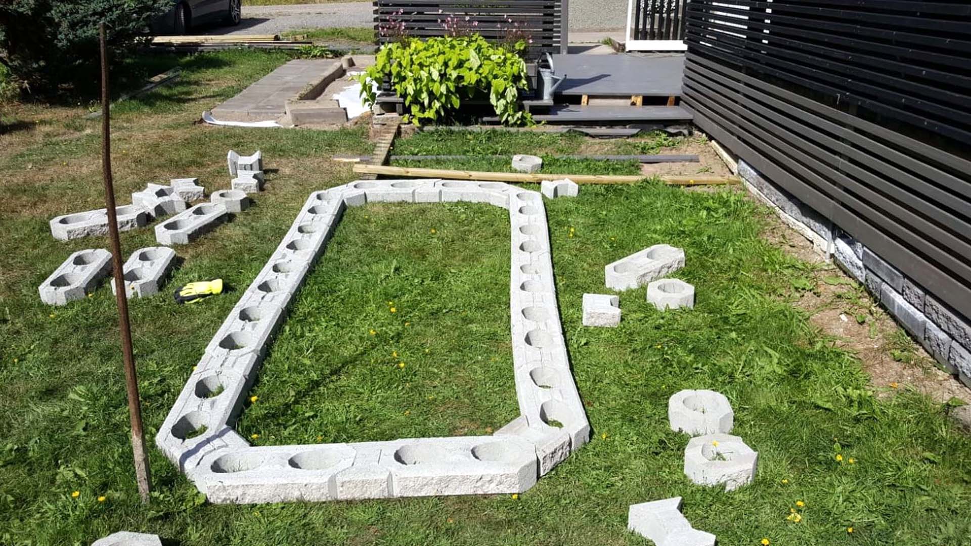 Istutusallas muurikivistä - suunnittele ja toteuta itse