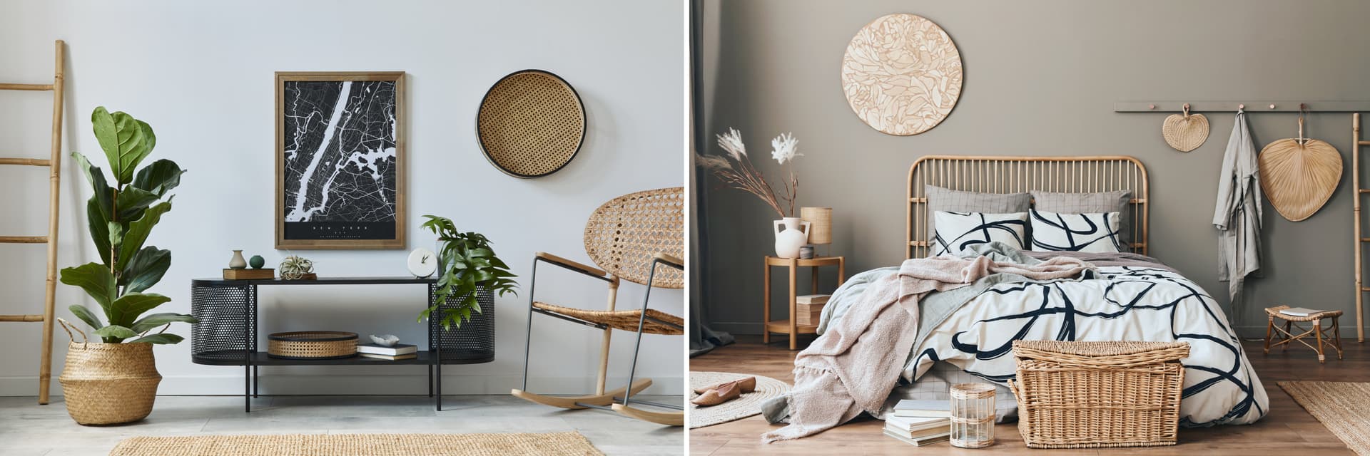 <p data-block-key="a7nwu">Rottinki muodostaa harmonisen yhdistelmän hillityn vaaleiden ja maanläheisten murrettujen sävyjen kanssa. Mustat yksityiskohdat tuovat tilaan särmää ja kontrastia.</p>