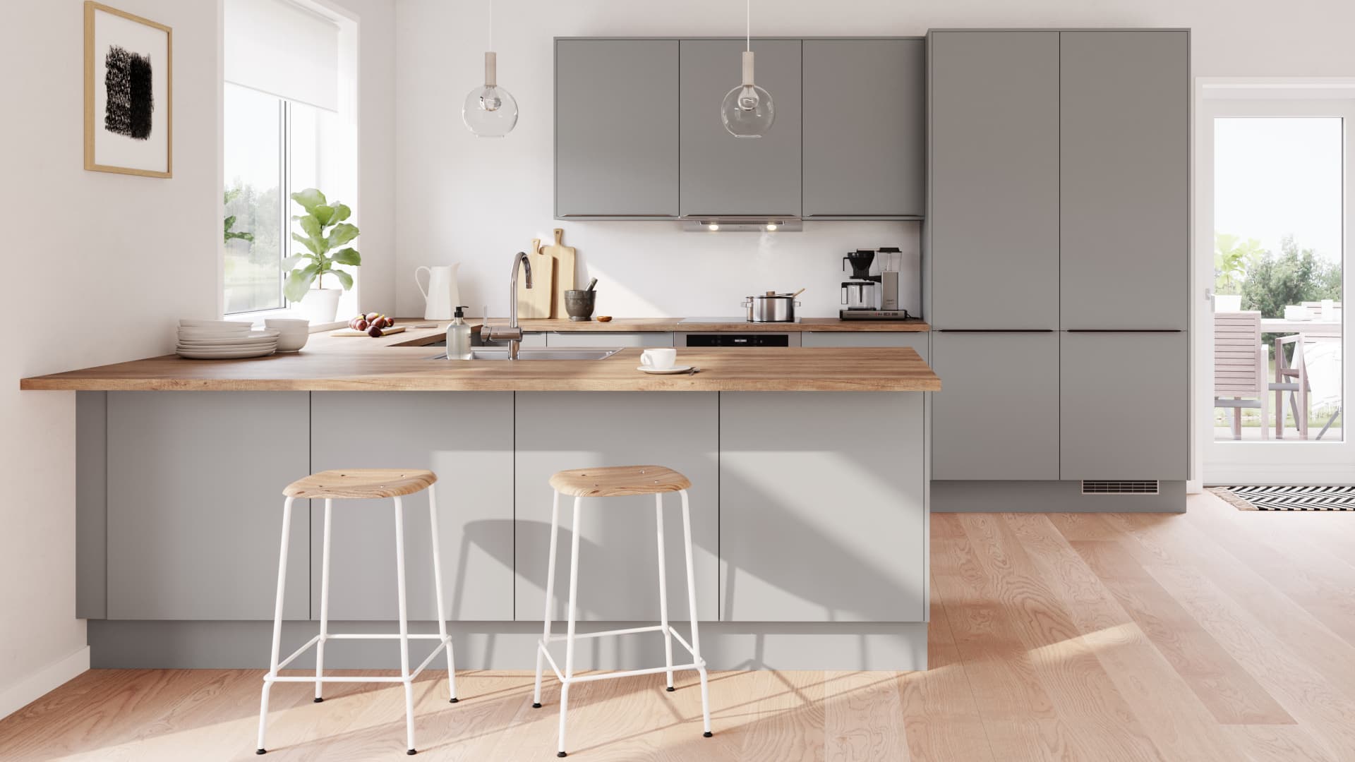 Haaveiletko harmaasta keittiöstä? Katso inspiroivat ideat eri tyyleihin