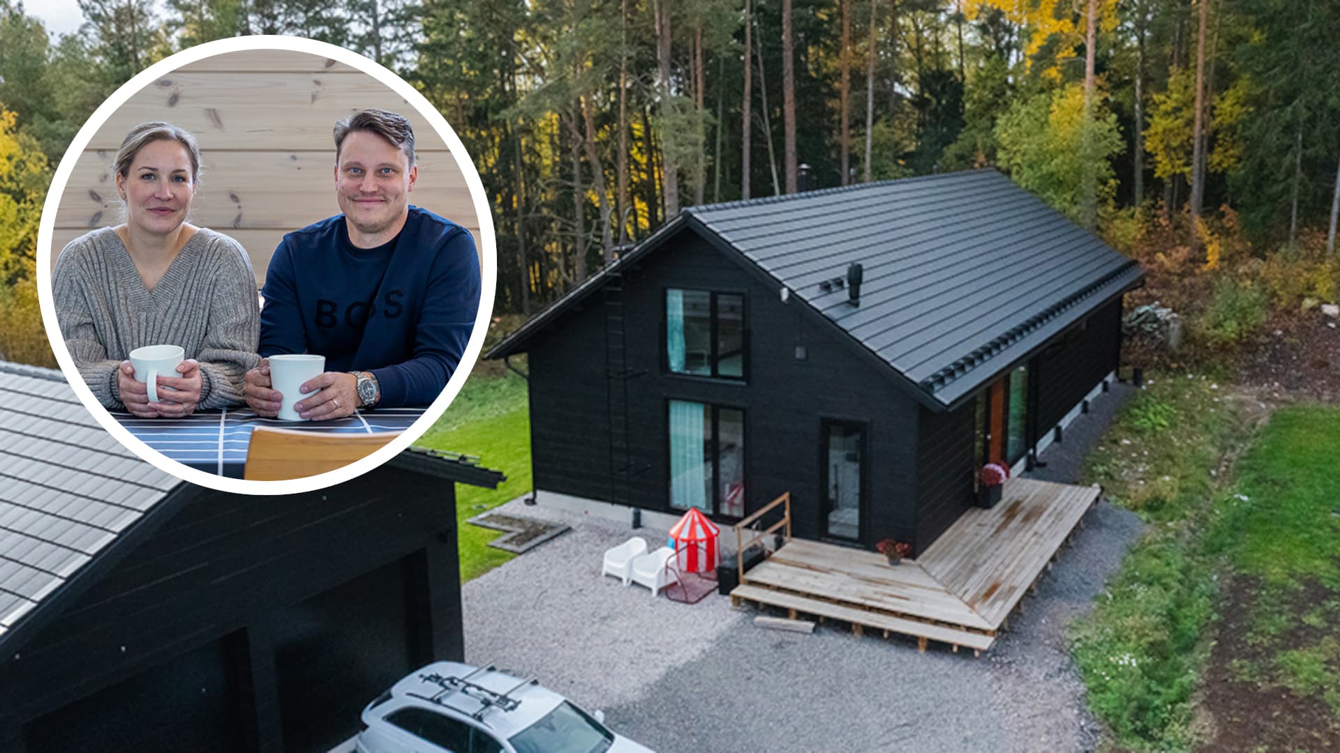 Uuteen hirsikotiin valittiin maalämpö - lue perheen kokemuksista