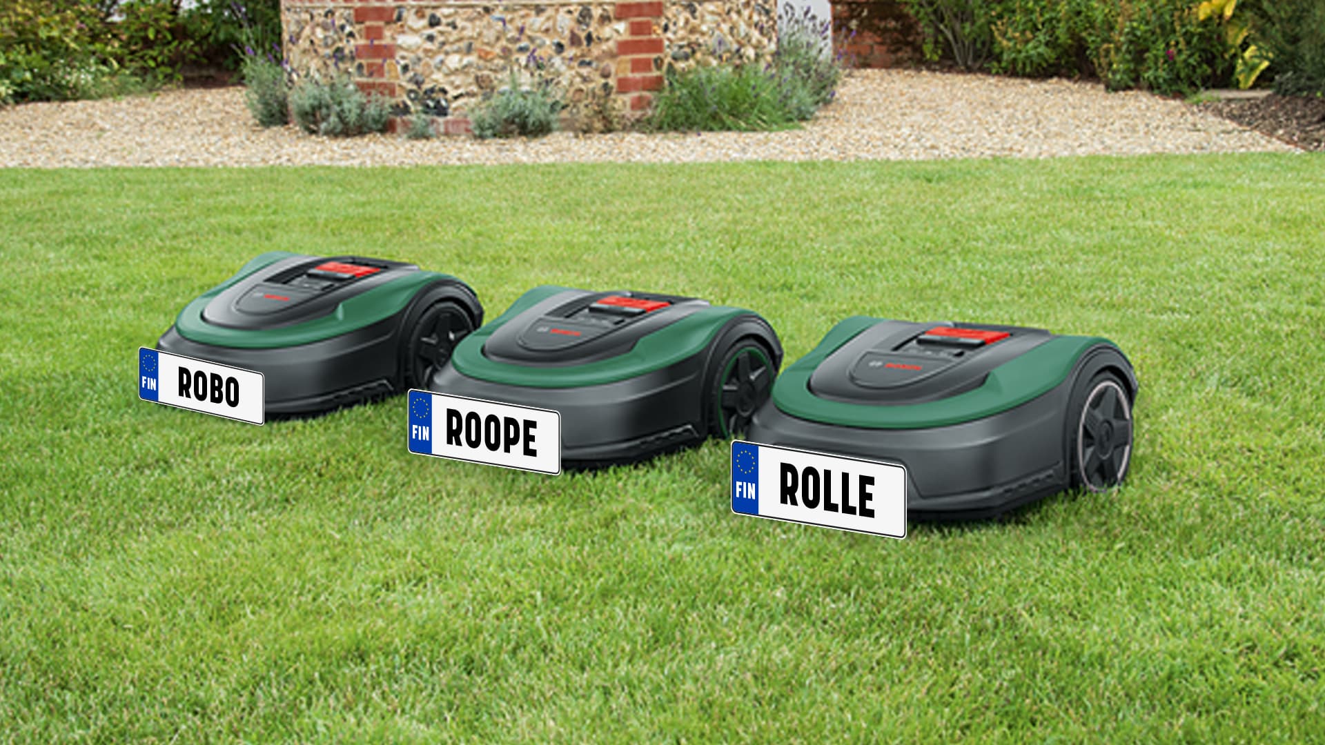 Robottiruohonleikkurien suosikkinimet ovat Robo, Roope ja Rolle, keräsimme 1700 nimeä