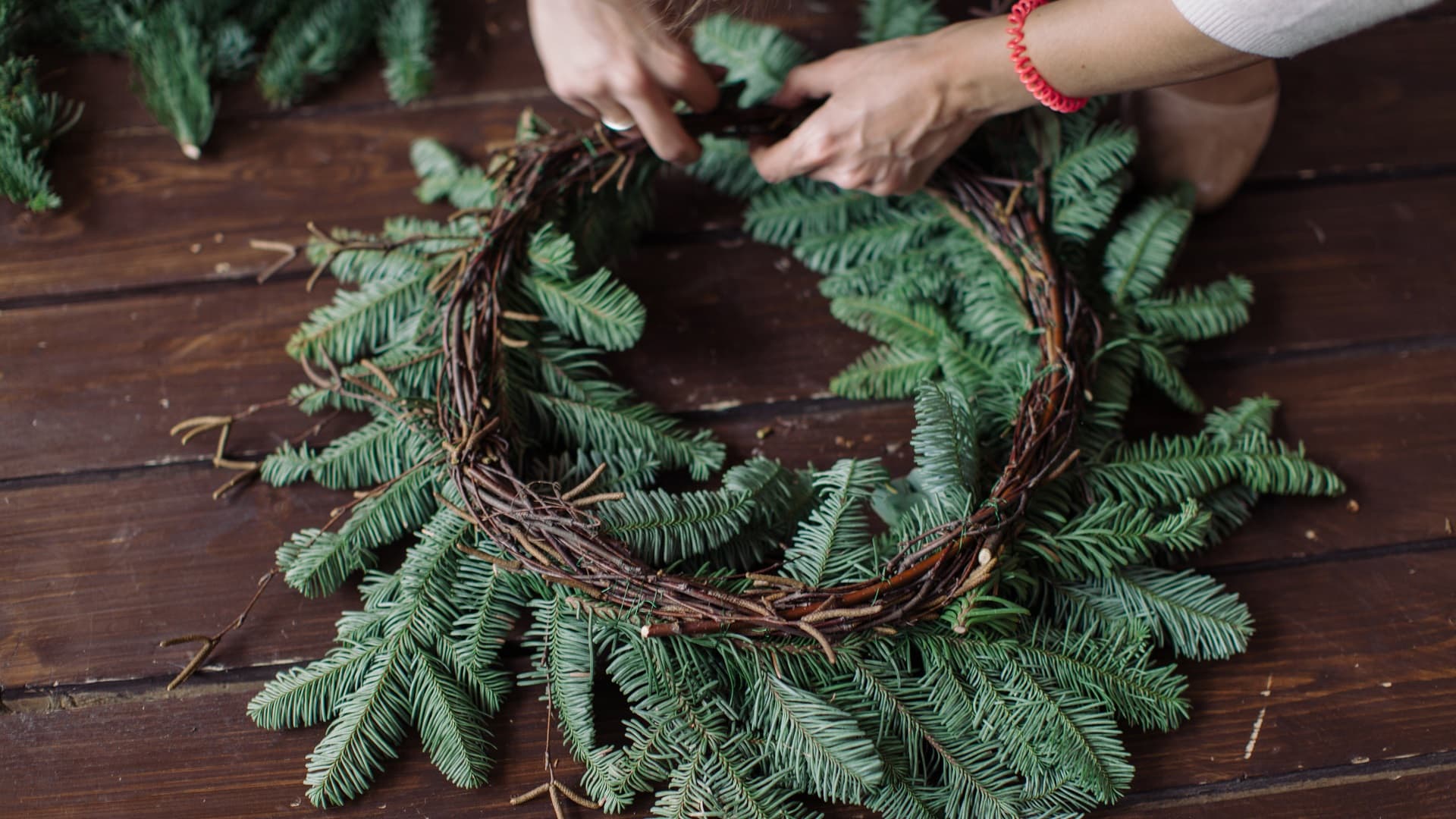 Kransseja luonnonmateriaaleista