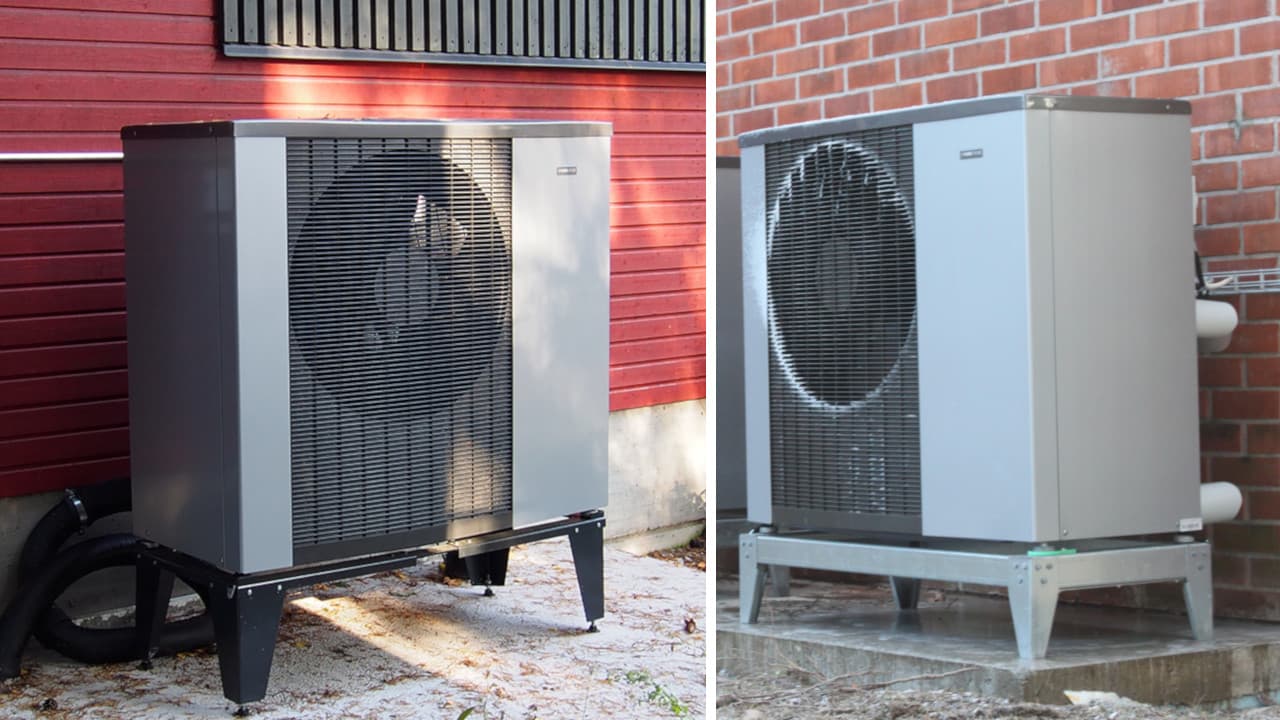 <p data-block-key="1tqgt">Ilma-vesilämpöpumpun ulkoyksikkö sijoitetaan tukevalle alustalle avoimeen tilaan maksimitehon saavuttamiseksi. Talon etelänpuoleista seinustaa ei suositella sijoituspaikaksi, koska kesällä ulkolämpötila voi silloin nousta yli laitteen toiminta-alueen. Myös hyvin tuulinen paikka voi heikentää laitteen toimintaa, jos lumi pääsee kinostumaan ulkoyksikön eteen.</p>