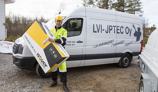 Ilmanvaihtokanavien eristys putkieristeellä