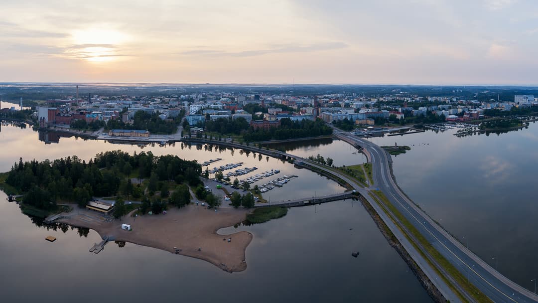 Vaasa ylhäältä päin