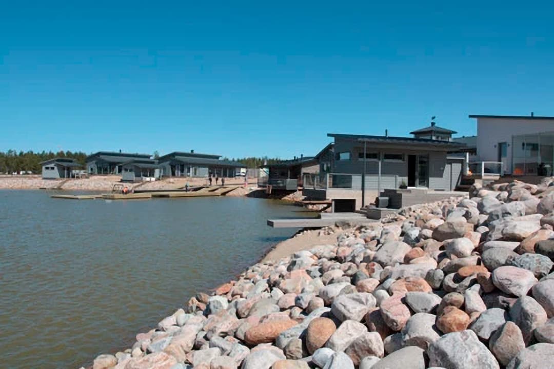 kuva kalajoen loma-asuntomessuilta rannasta vuodelta 2014