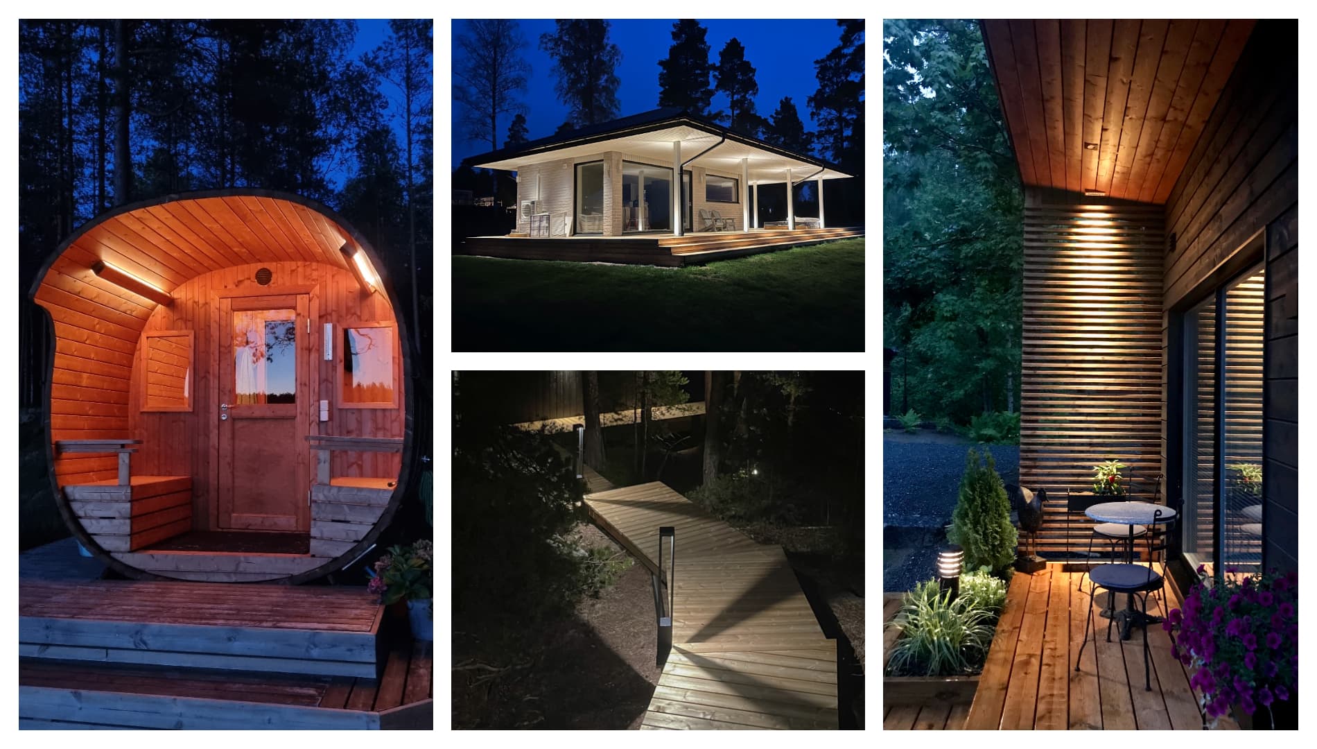 Tunnelmaa ja toimivuutta mökille – tärkeimmät valaistuspaikat vapaa-ajanviettoon