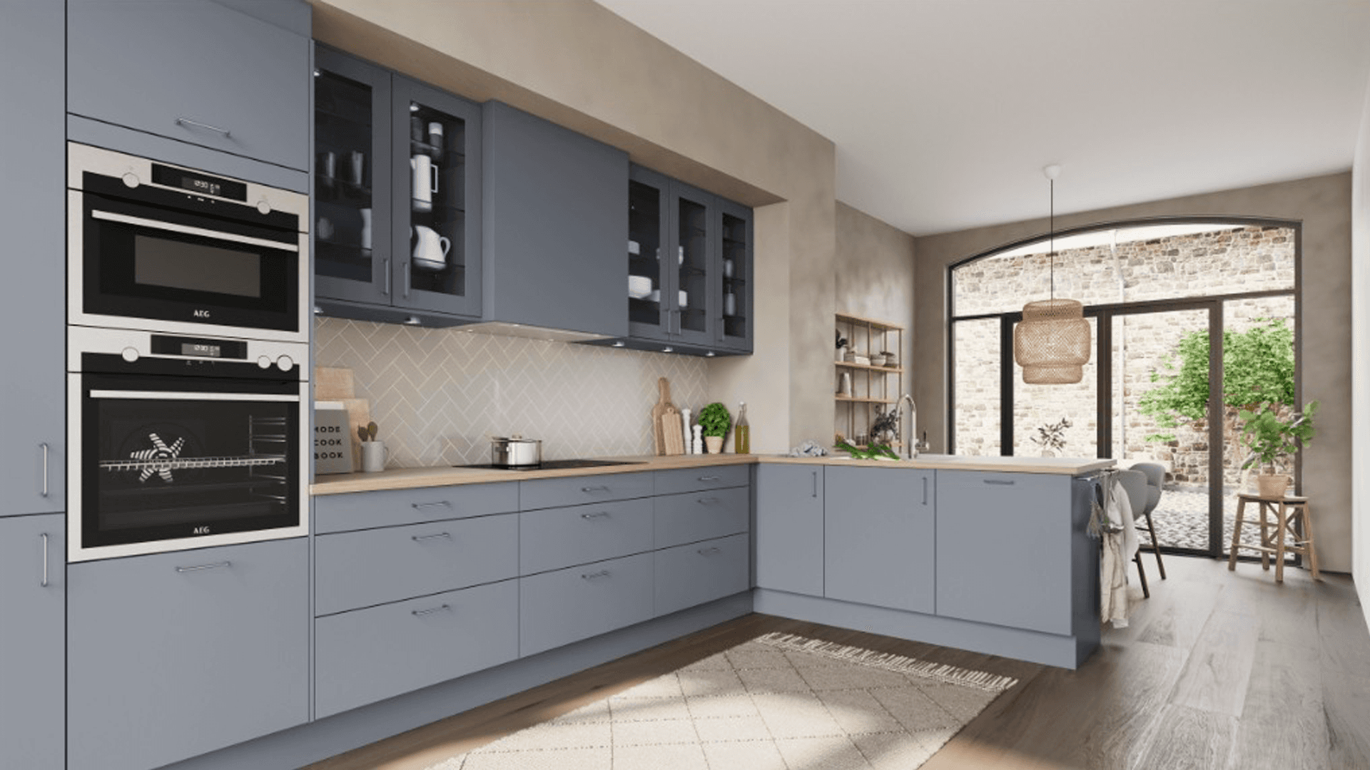 <p data-block-key="z5m90">Mattapintaiset ovet ja työtasot tekevät keittiöstä viimeistellyn ilman liiallista näyttävyyttä. (Kuva: Power, Norema-keittiö)</p>