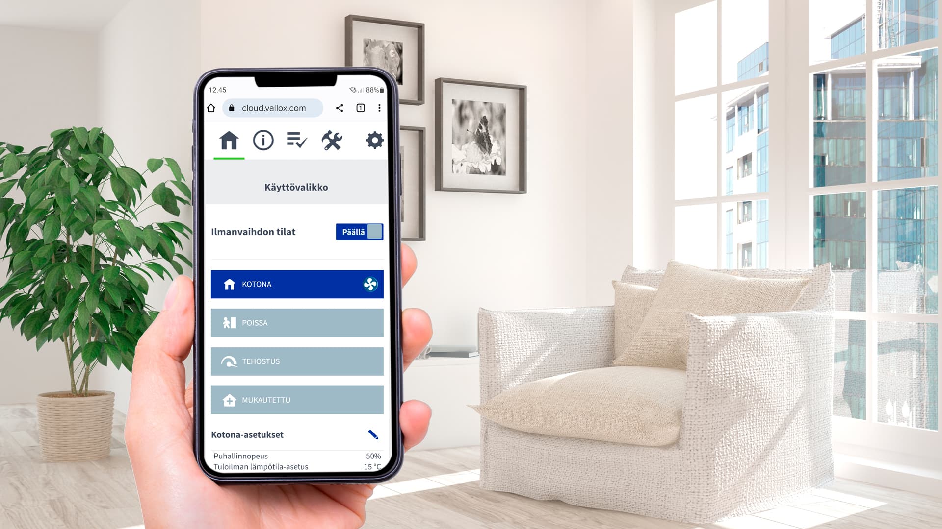 Vallox mobiili