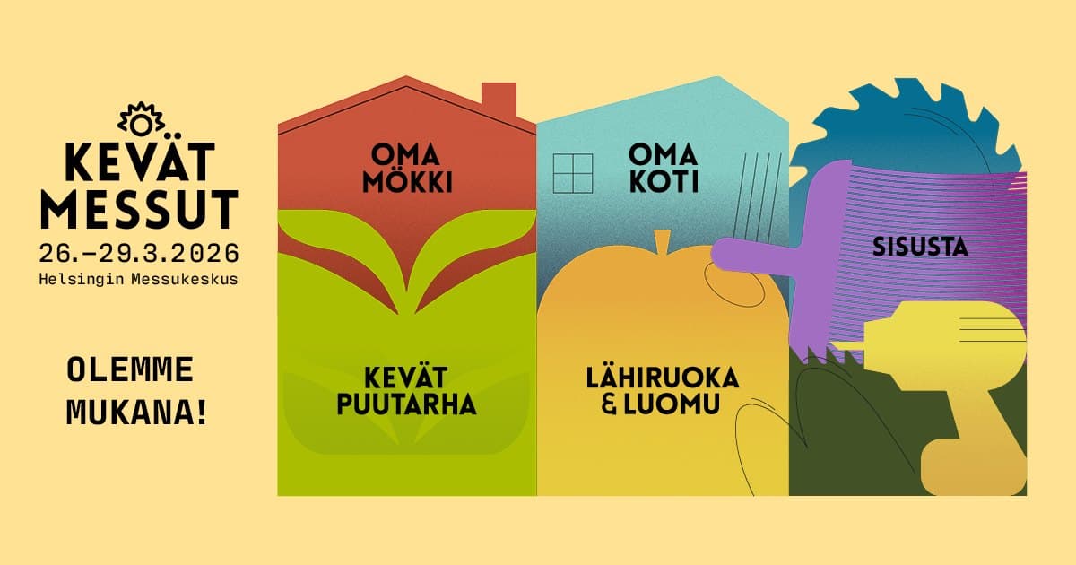 Kevätmessut 26 olemme mukana