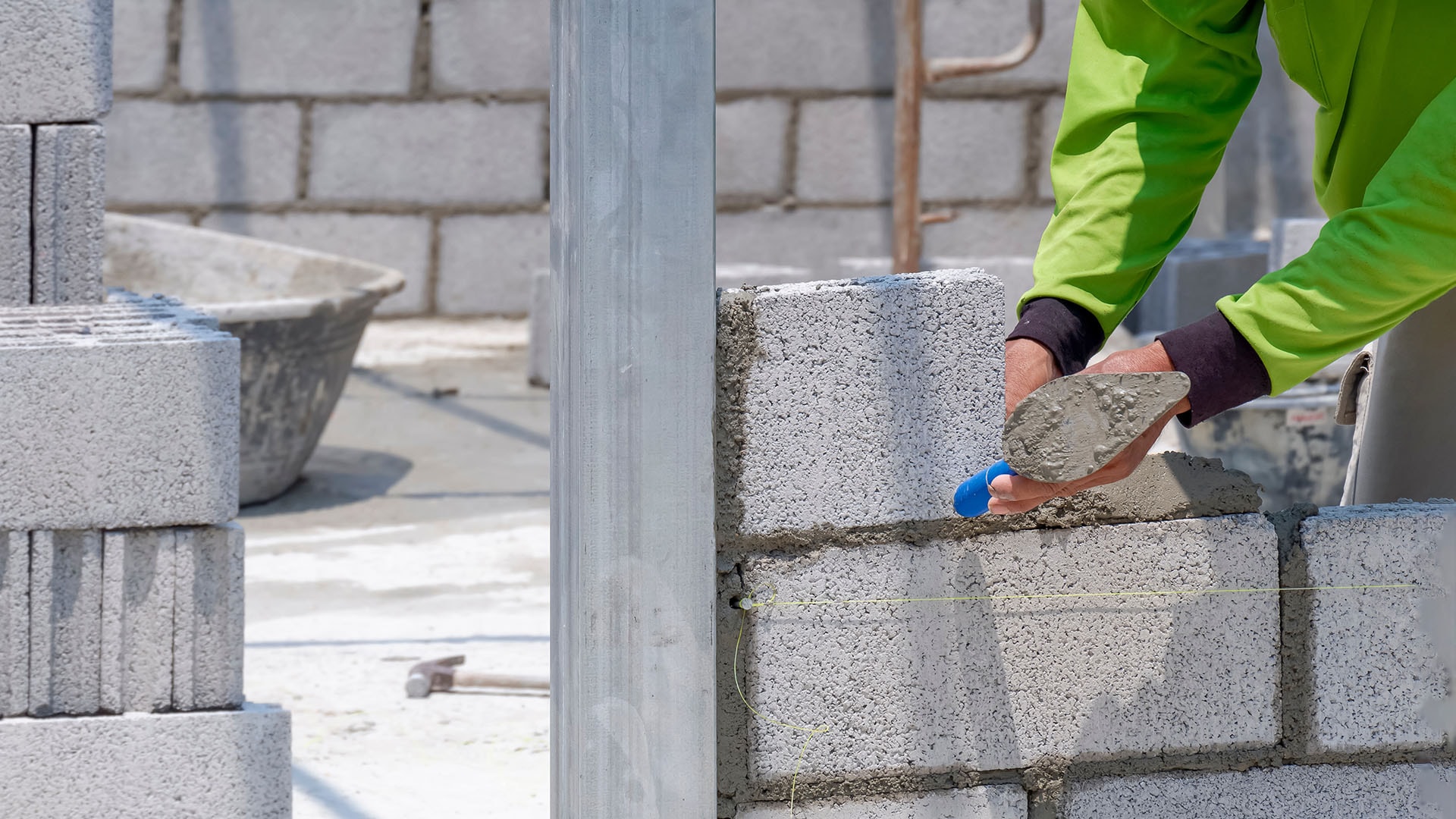 1920 harkkoseinän muuraus