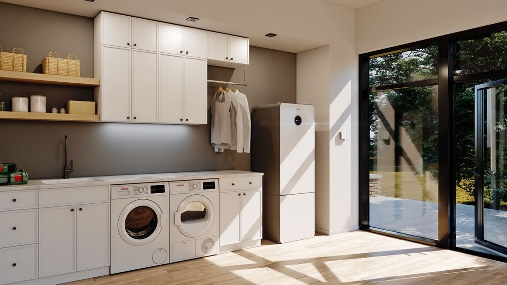 Bosch_maalämpöpumppu_keittiössä