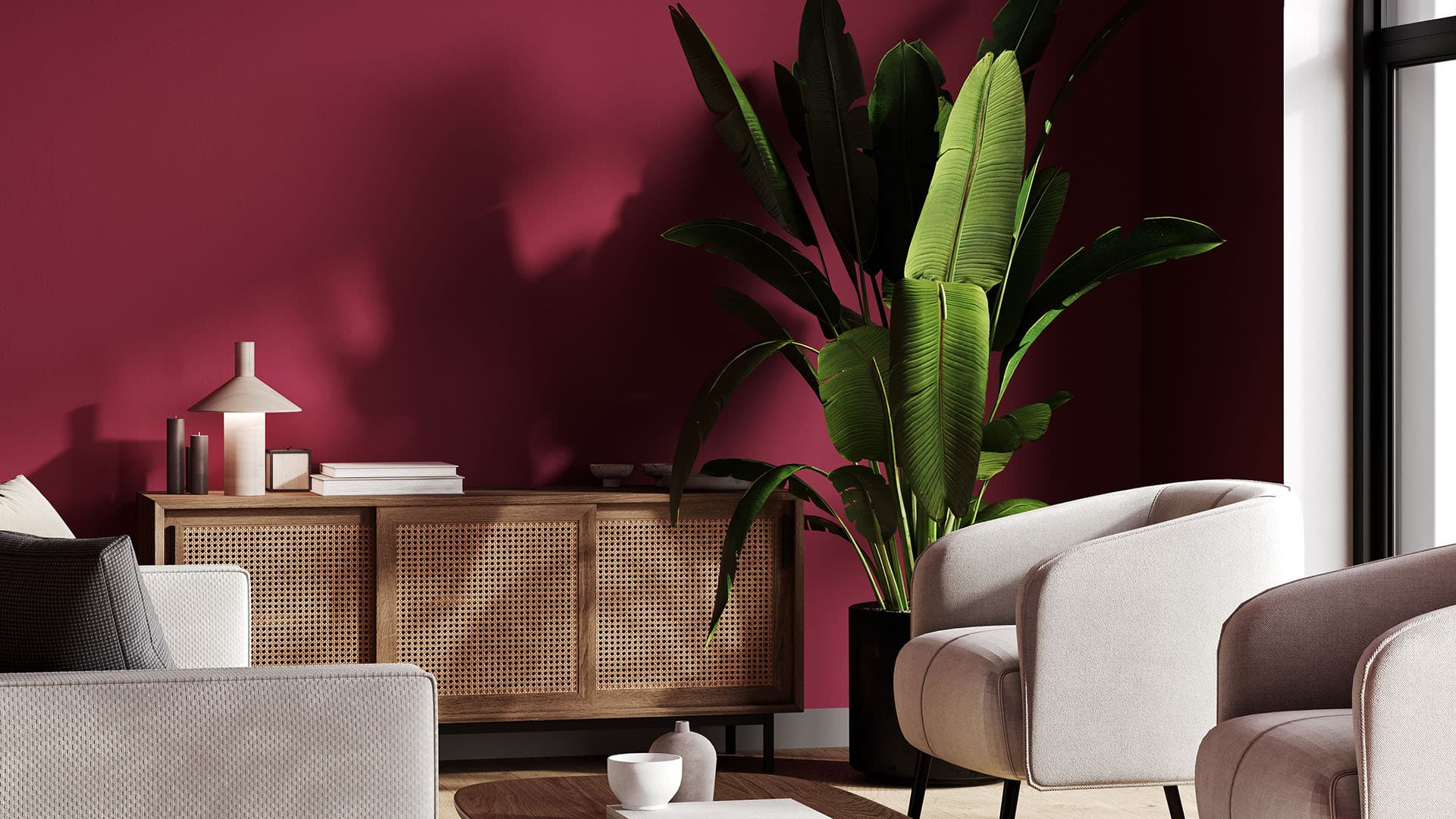 Vuoden 2023 trendiväri olohuoneessa