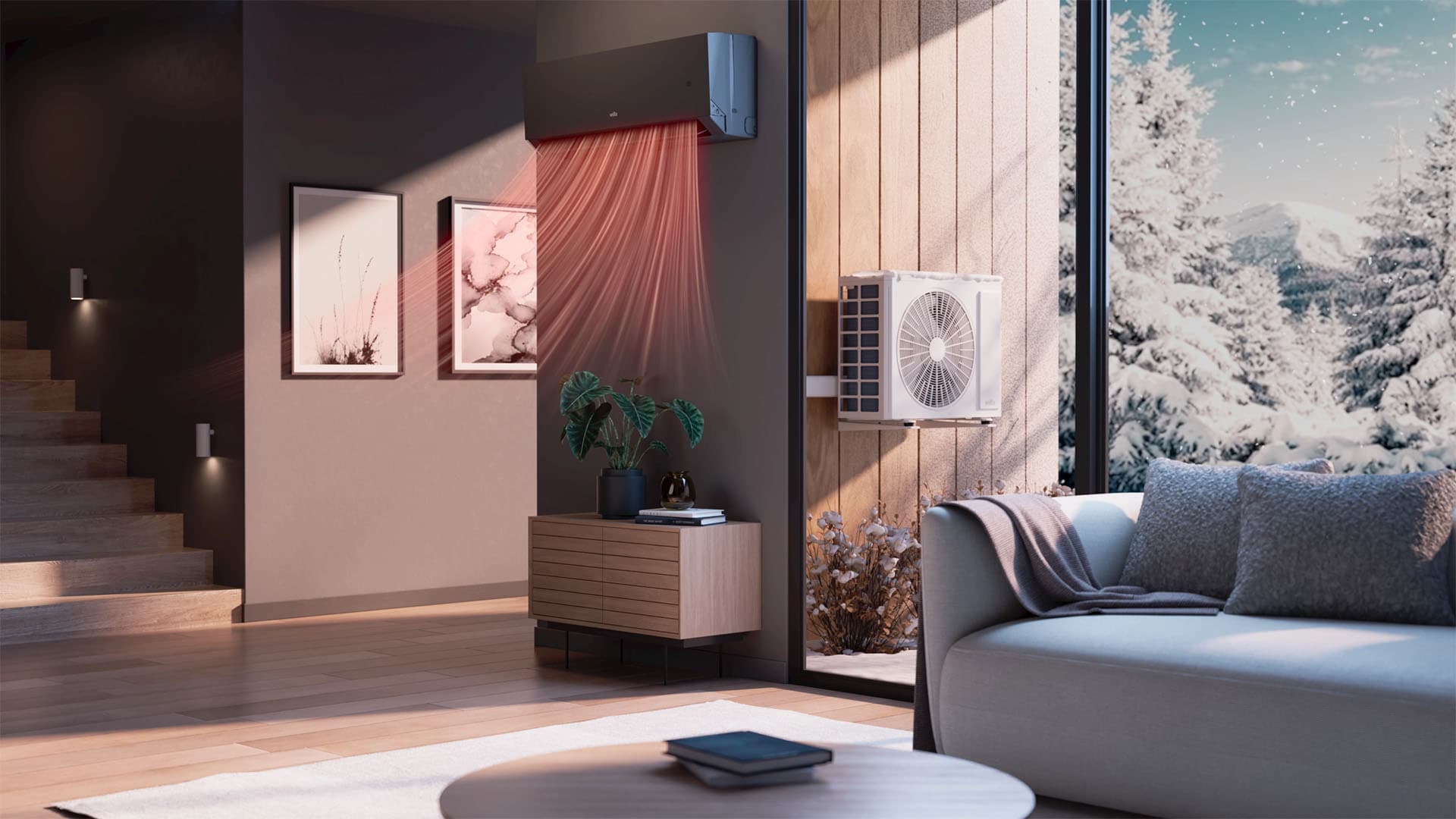 ilmalämpöpumppu nordkapp talvella wilfa