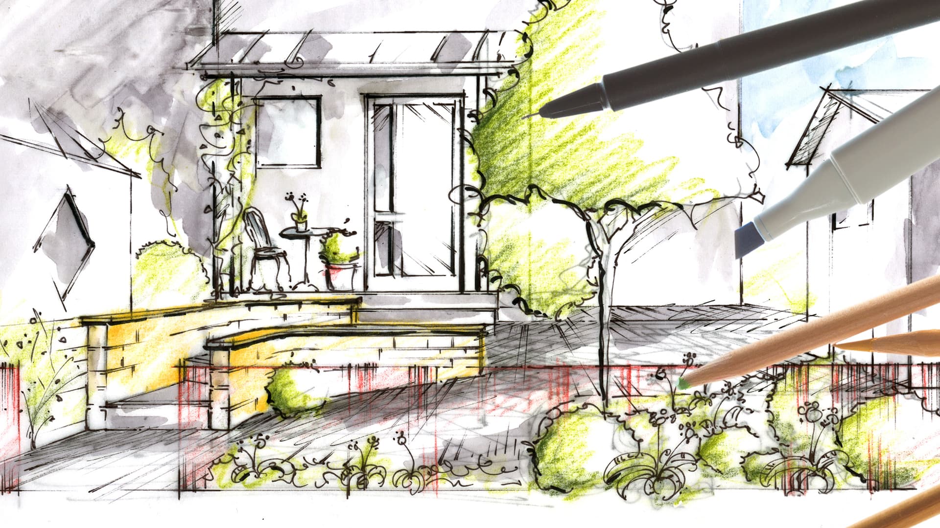 Nuorenparin pihasuunnitelman luonnostelua