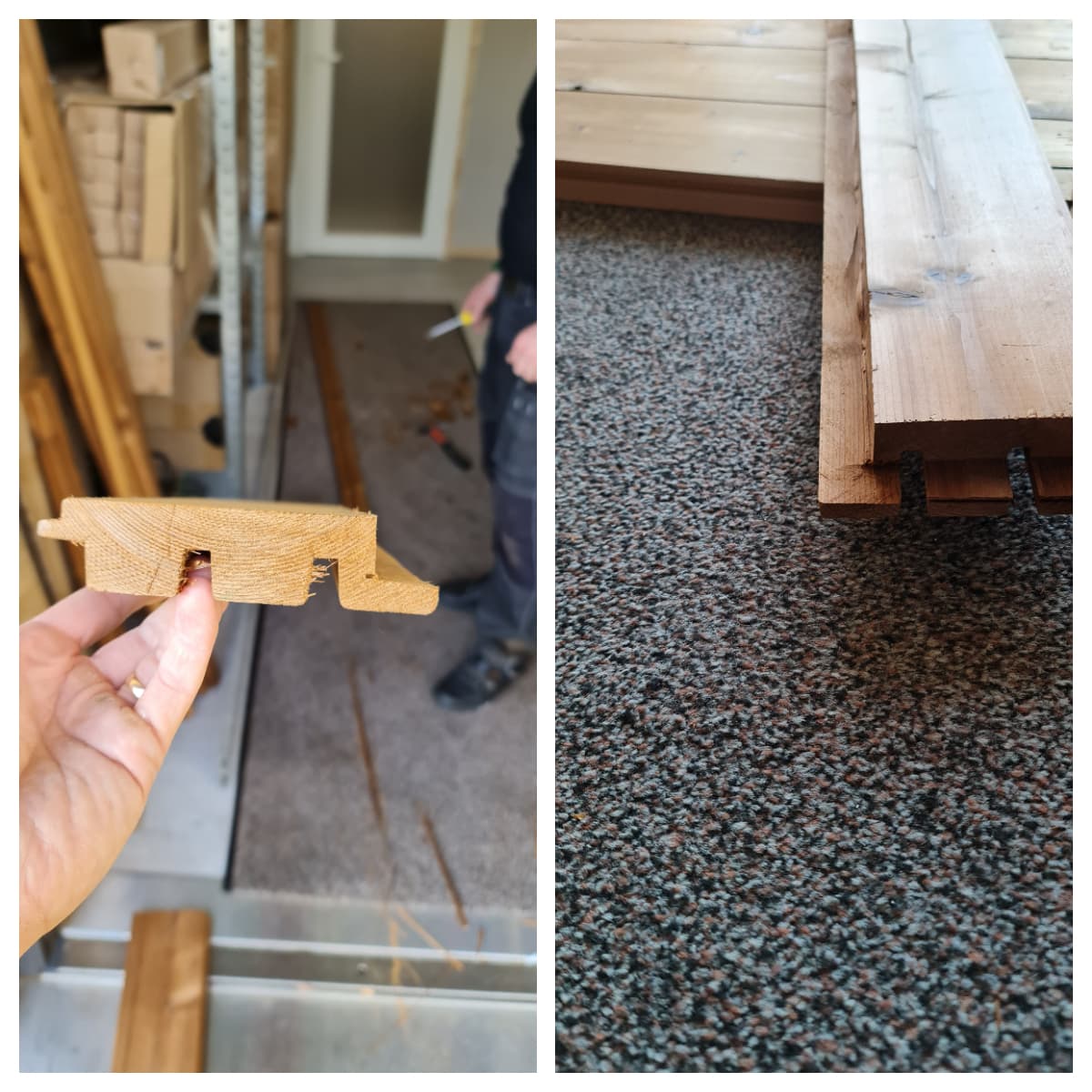 <p data-block-key="e1gnk">Rimapaneeli Luna Triple Shadow 32X140 päädystä kuvattuna. Paneeleihin ajettiin urat, johon alumiiniprofiilit saa kiinnitettyä epäsuoraa led-nauhavalaistusta varten.</p>