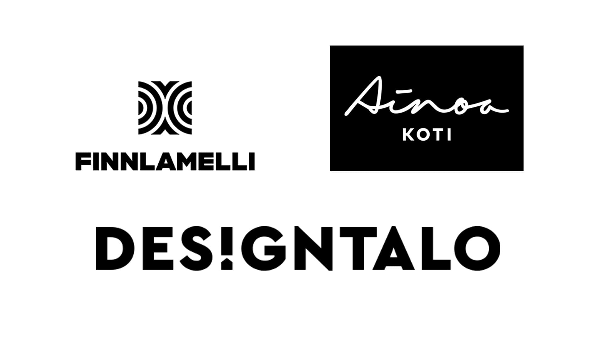 Finnlamelli, Designtalo ja Ainoakoti logot