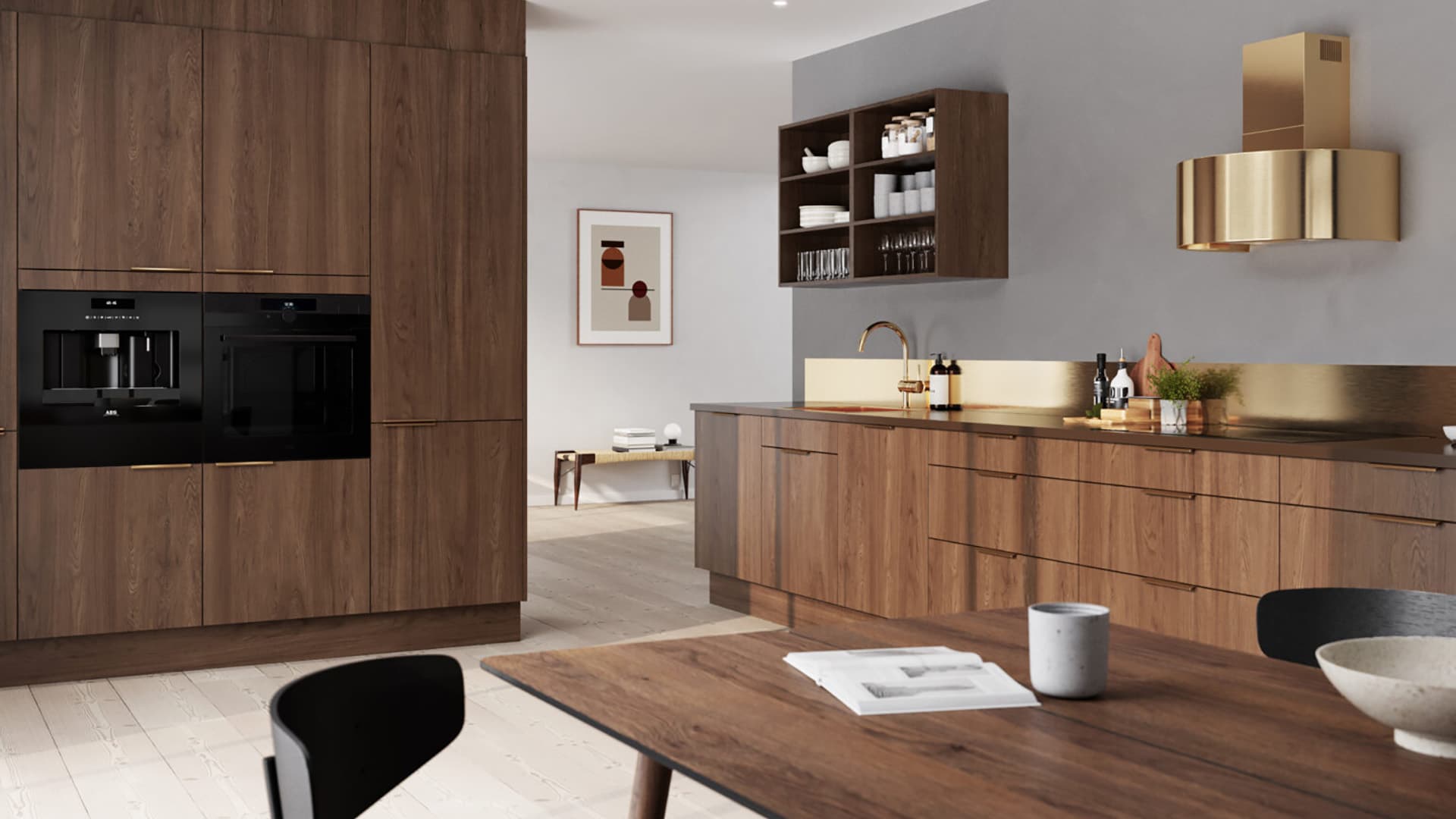 <p data-block-key="i22gr">Kodinkoneet on sijoitettu ergonomiselle korkeudelle. Powerin Norema Ragne-mallisto.</p>