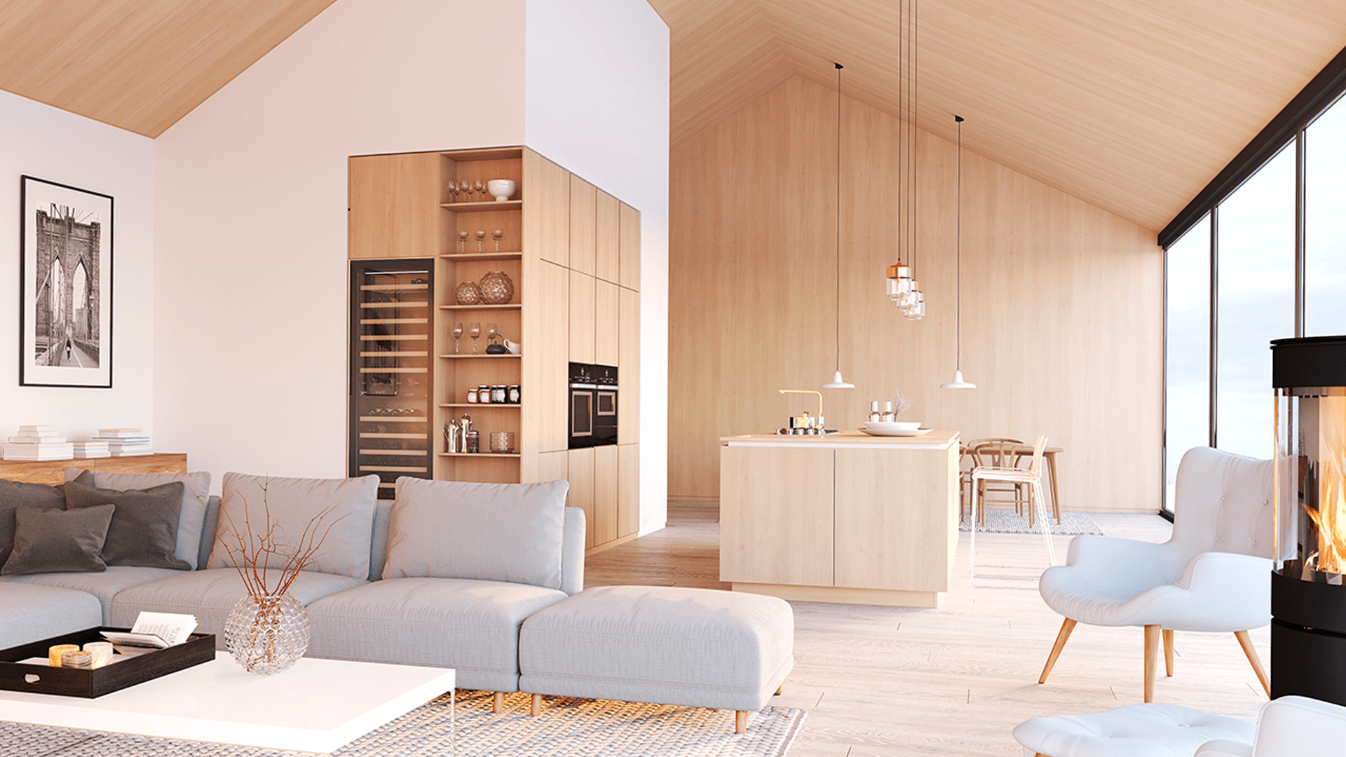 <p data-block-key="aagtf">Uudessa keittiössä yhtenäinen värimaailma ja selkeät linjat luovat ajattoman ilmeen. Inspiraatiokuva: Adobe Stock.</p>