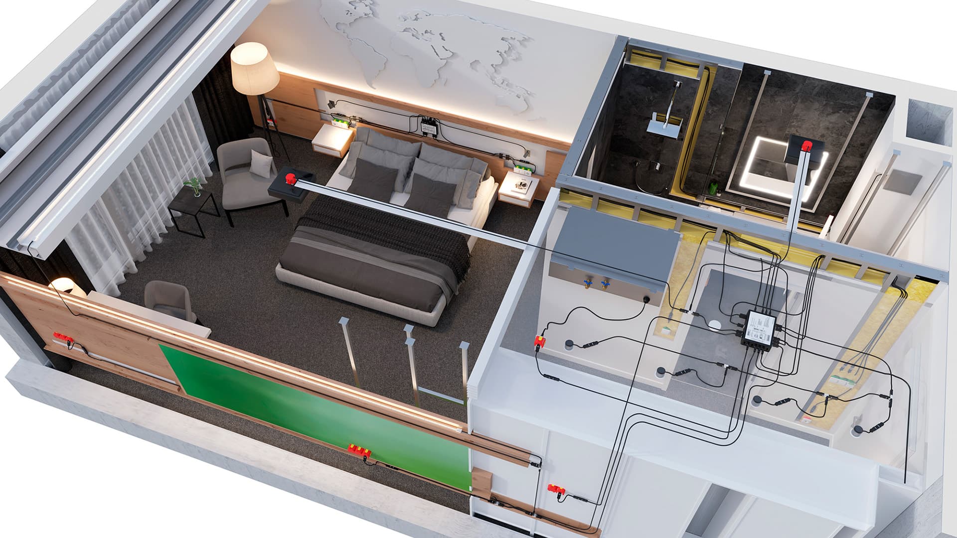 WAGO WINSTA® -pistoliitinjärjestelmä mahdollisti saumattoman asennustyön lentokentän suurhotellissa