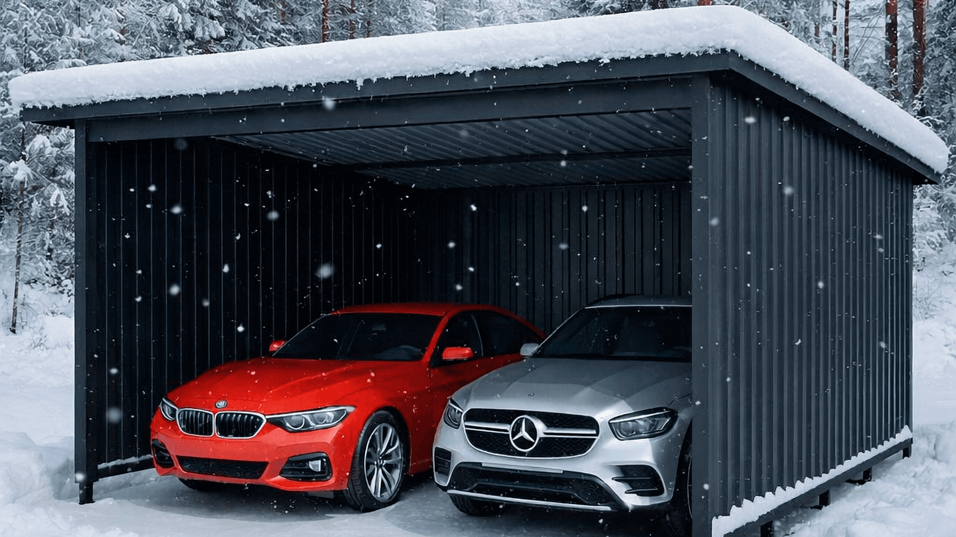 Näin toteutat kahden auton autokatoksen