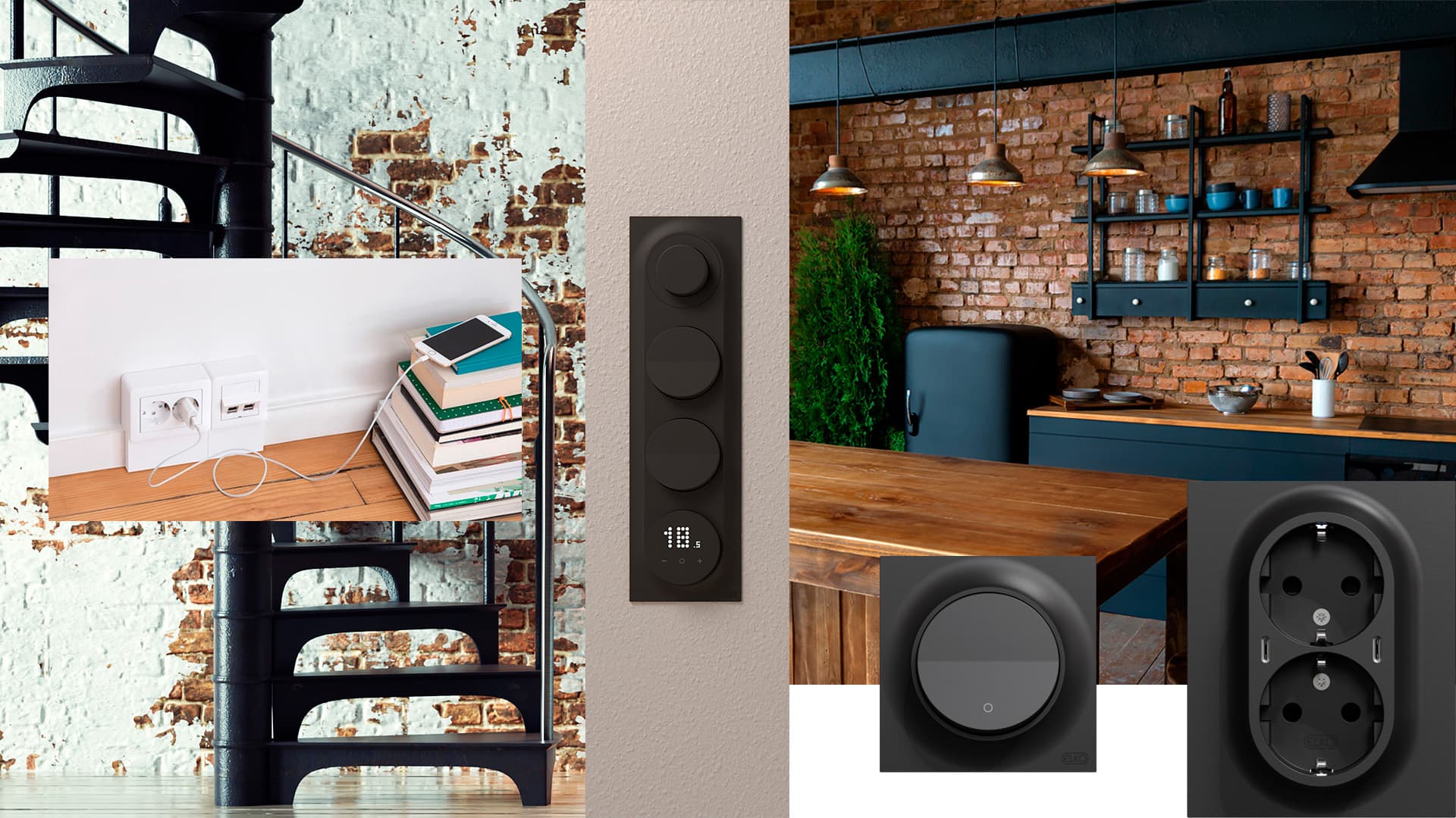 <p data-block-key="eqcpv">Kaikki Schneider Electricin asennuskalustesarjat soveltuvat industrial-tyylin sisustukseen, iin väreiltään kuin muotokieleltäänkin.</p>