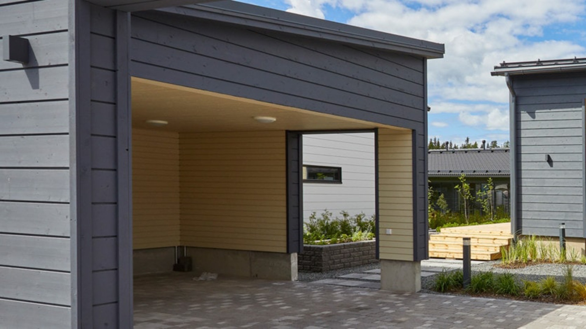 Kastellin kahden auton autokatos