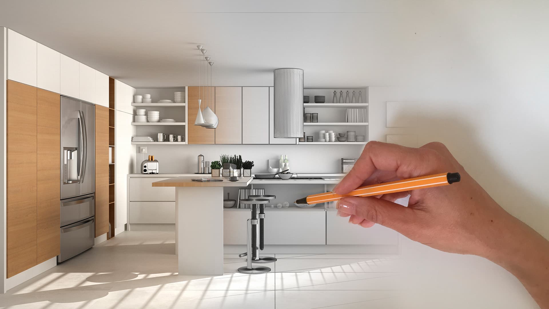 Keittiösuunnittelun perusteet: vinkkejä tyylin, värien ja materiaalien valintaan