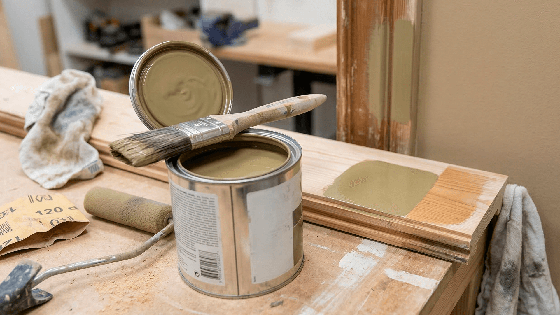 <p data-block-key="a1wgf">Puolikiiltävä maali kestää arjen kolhut ja on helppo pyyhkiä puhtaaksi. (Kuvitus: Sari Nieminen, kuvitus tuotettu tekoälyavusteisesti)</p>