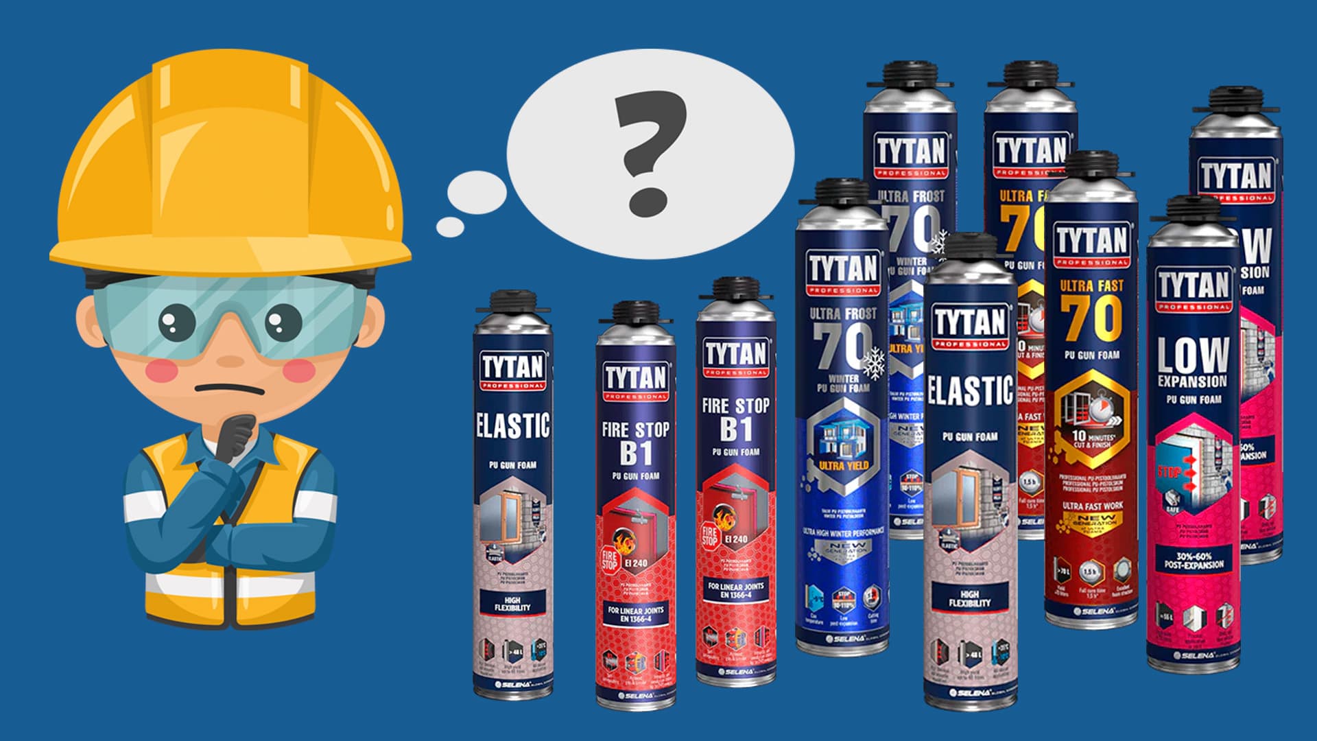 Valitse oikea uretaanivaahto oikeaan paikkaan