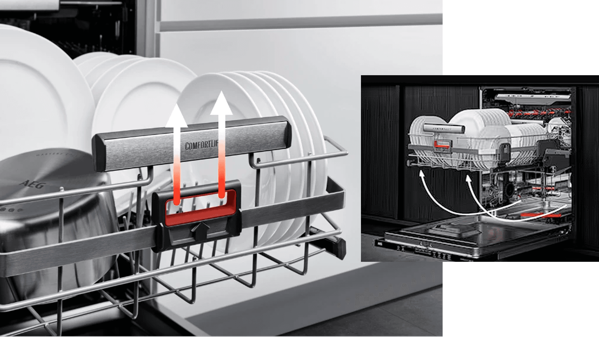 <p data-block-key="vvdi5">Astianpesukoneen ylös nostettava alakori tekee astianpesukoneen käyttämisestä ergonomisempaa. (Kuva Power)</p>